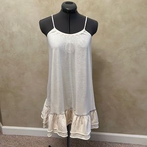 🌴FP Beach - Eggshell White Swimsuit Cover, Dress or Shirt! You decide!